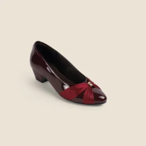 Women Wine-Maroon Formal Pumps