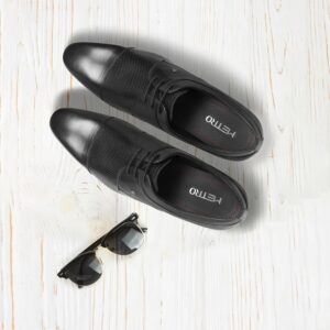 Men Black Formal Lace Up