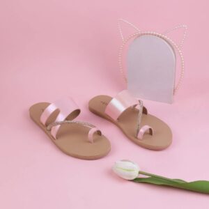 Girls Pink Casual Slip Ons