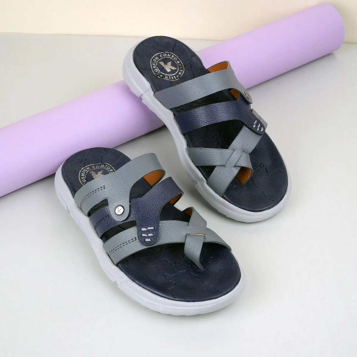 Boys Brown Casual Slippers - Image 6