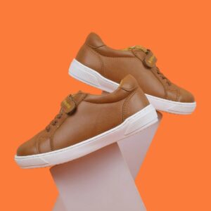 Boys Tan Casual Lace Up