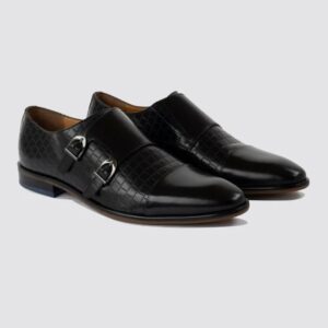 Men Black Formal Monk